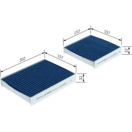 BOSCH 0 986 628 633 Filter, Innenraumluft FILTER+pro BOSCH 0 986 628 633 Filter, Innenraumluft FILTER+pro