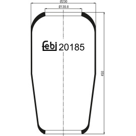 FEBI BILSTEIN 20185 Federbalg, Luftfederung FEBI BILSTEIN 20185 Federbalg, Luftfederung
