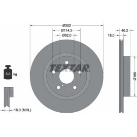 Bremsscheibe 92093500 Bremsscheibe 92093500