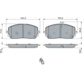 Bremsbelagsatz, Scheibenbremse 0 986 460 035 Bremsbelagsatz, Scheibenbremse 0 986 460 035