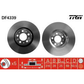 Bremsscheibe DF4339 Bremsscheibe DF4339