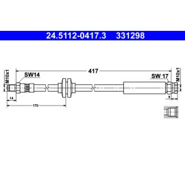 Bremsschlauch 24.5112-0417.3