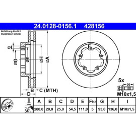Bremsscheibe 24.0128-0156.1