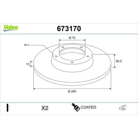 Bremsscheibe 673170