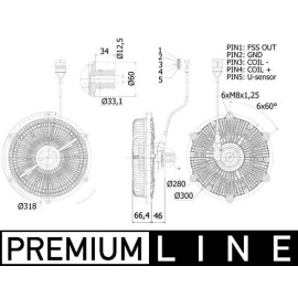 Kupplung, Kühlerlüfter CFC 236 000P Kupplung, Kühlerlüfter CFC 236 000P