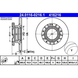 Bremsscheibe 24.0116-0216.1