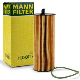MANN-FILTER HU 8001 x Ölfilter mit Dichtung, Filtereinsatz