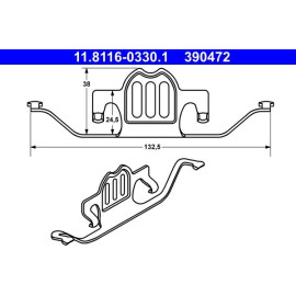 Feder, Bremssattel 11.8116-0330.1