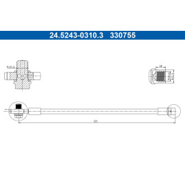 Bremsschlauch 24.5243-0310.3