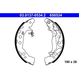Bremsbackensatz 03.0137-0534.2 Bremsbackensatz 03.0137-0534.2