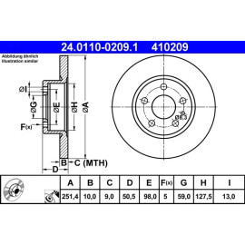 Bremsscheibe 24.0110-0209.1