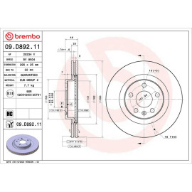 Bremsscheibe 09.D892.11