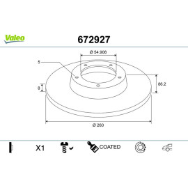 Bremsscheibe 672927 Bremsscheibe 672927