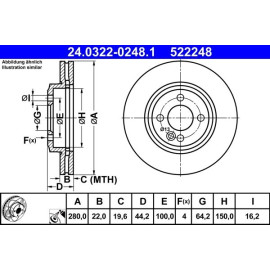 Bremsscheibe 24.0322-0248.1