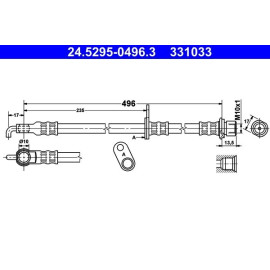 Bremsschlauch 24.5295-0496.3
