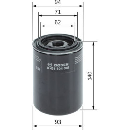 BOSCH 0 451 104 005 Ölfilter BOSCH 0 451 104 005 Ölfilter