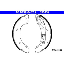 Bremsbackensatz 03.0137-0432.2