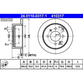 Bremsscheibe 24.0110-0317.1