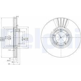 Bremsscheibe BG3365 Bremsscheibe BG3365