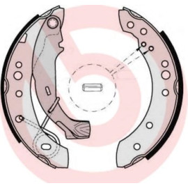 Bremsbackensatz S 61 526 Bremsbackensatz S 61 526