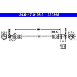 Bremsschlauch 24.5117-0195.3