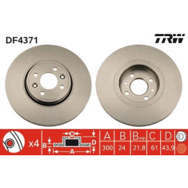Bremsscheibe DF4371