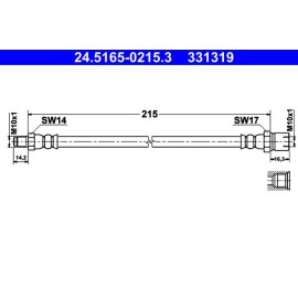 Bremsschlauch 24.5165-0215.3 Bremsschlauch 24.5165-0215.3