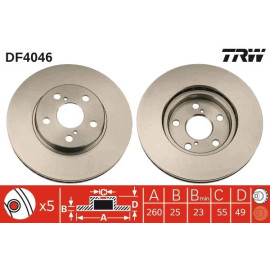 Bremsscheibe DF4046 Bremsscheibe DF4046