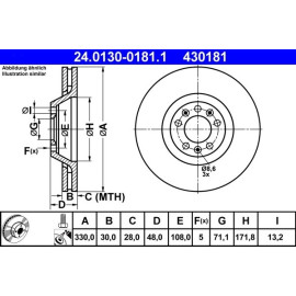 Bremsscheibe 24.0130-0181.1