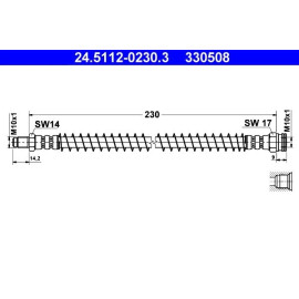 Bremsschlauch 24.5112-0230.3