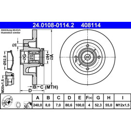 Bremsscheibe 24.0108-0114.2