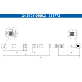 Bremsschlauch 24.5104-0600.3