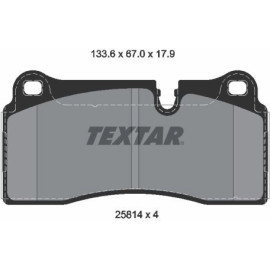 Textar 2581401 Bremsbelagsatz, Scheibenbremse Q+