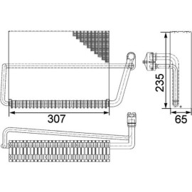 Verdampfer, Klimaanlage AE 83 000P Verdampfer, Klimaanlage AE 83 000P