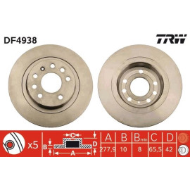 Bremsscheibe DF4938 Bremsscheibe DF4938
