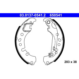Bremsbackensatz 03.0137-0541.2