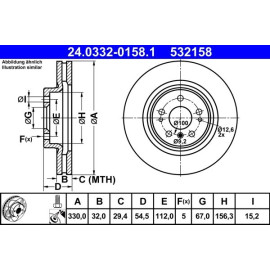 Bremsscheibe 24.0332-0158.1