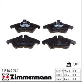 Bremsbelagsatz, Scheibenbremse 21576.205.1 Bremsbelagsatz, Scheibenbremse 21576.205.1
