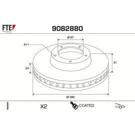 Bremsscheibe 9082880 Bremsscheibe 9082880