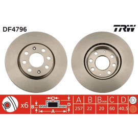 Bremsscheibe DF4796 Bremsscheibe DF4796