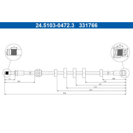 Bremsschlauch 24.5103-0472.3