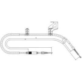 Seilzug, Feststellbremse 44005500 Seilzug, Feststellbremse 44005500