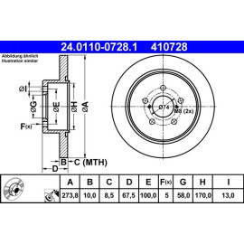 Bremsscheibe 24.0110-0728.1