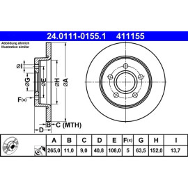 Bremsscheibe 24.0111-0155.1