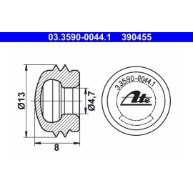 Verschluss-/Schutzkappe 03.3590-0044.1