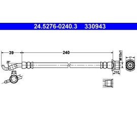 Bremsschlauch 24.5276-0240.3