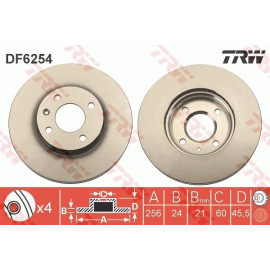 Bremsscheibe DF6254