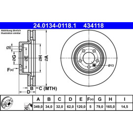 Bremsscheibe 24.0134-0118.1
