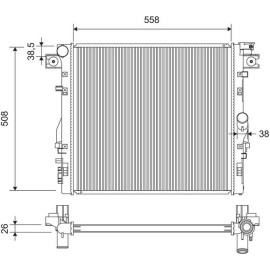 Kühler, Motorkühlung 701417