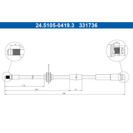 Bremsschlauch 24.5105-0419.3